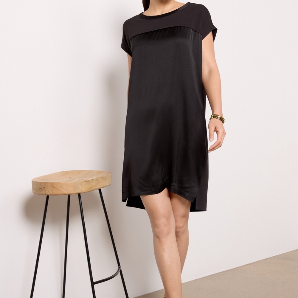 Evereve Amelia Shift Dress, Size S, Black NWOT